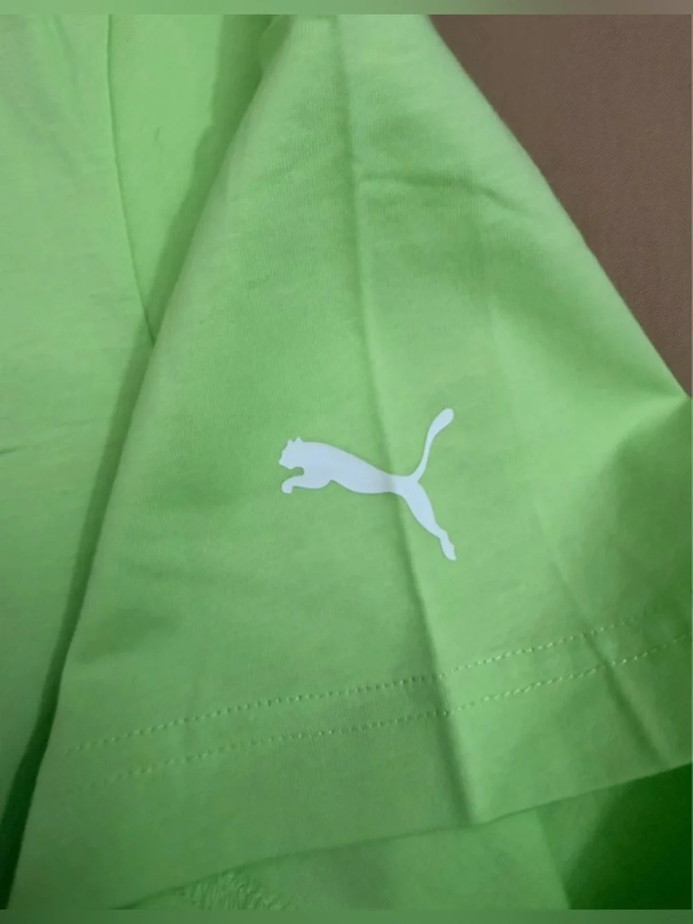 NWT-XL Mercedes-Benz AMG retired lime color puma short sleeve crewneck T-shirt